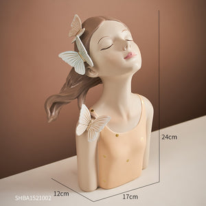 Fairy Tale Girl Sculpture Fantasy Girl Statue Nordic Home Decoration Living Room Bedroom Office Decoration Birthday Holiday Gift acacuss