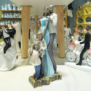 Family Statues Resin Crafts Home Decoration Sculptures Figures Funiture Ornaments Accessories For Living Room acacuss