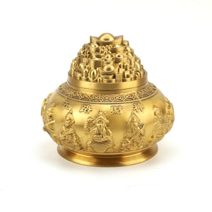 Feng Shui Copper Treasure Bowl Wealth Cornucopia Statue Handicraft Desktop Decor Home Office Decoration acacuss