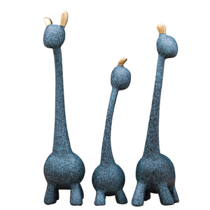 Figurine Decorative Resin Statue For Home Decoration European Creative Wedding Gift Giraffe Statues Home Decor Sculpture acacuss