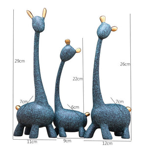 Figurine Decorative Resin Statue For Home Decoration European Creative Wedding Gift Giraffe Statues Home Decor Sculpture acacuss