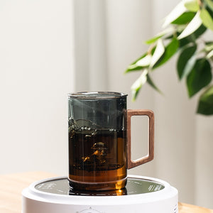 GIANXI Glass Tea Cups High Borosilicate Glass Household Tea Water Separate Tea Cup With Cover And Filter Glass Flower Tea Cup acacuss
