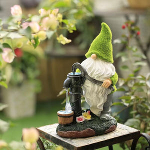 Garden Solar Resin Lamp Christmas Elf Dwarf Decoration Succulent Garden Garden Lamp Landscape Decoration acacuss