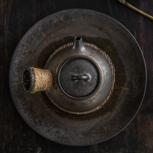 Gilt Iron Glaze Teapot Japanese Style Vintage Ceramic Mini Kung Fu Tea Set Teapot Portable 200ml Single Tea Pot Office Household acacuss