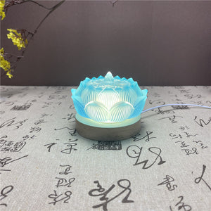 Glass Incense Stove Large Household Indoor Plate Incense Pagoda Incense Seal Stove Lotus Creative Sandalwood Tea acacuss