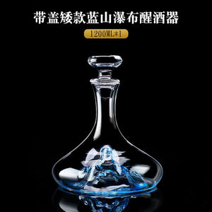 Glass Quick Decanter Light Luxury Waterfall Wine Red Wine Filter Household European Creative Wine Dispenser Wine Bottle acacuss