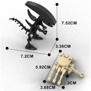 Gobricks Alien and Face Hugger Building Block Collectible Model Toy Mini Action Figure Classic Bricks Toys For Kids Gift acacuss