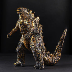 Godzilla Movie King Of The Monsters Black Gold Godzilla Action Figure Anime Model 23cm PVC Movable Joints Dinosaur Kid Gift Toys acacuss