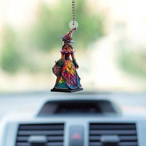Gorgeous Witch Car Hangings Halloween Christmas Tree Hangings Home Decoration Doll DIY Pendant Ornaments Halloween Figurine acacuss