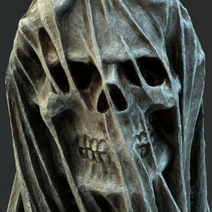 Gothic Style Veil Death Skull Home Decoration Desktop Resin Statues Crafts статуэтки из дерева Terror Props Halloween Decor acacuss