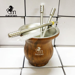 Gourds Hot Cleaning Filter Mate Removable 1 Insulation Yerba Oz Include Cup Pc/lot 8 Heat Brush Argentina Stainless Straw acacuss