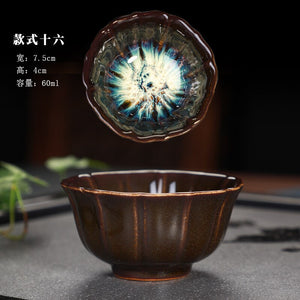 Great Yuteki Tenmoku Tea Cup Recreate Ancient Song Dynasty's Technology Ceramic Tea Bowl/JIANZHAN acacuss