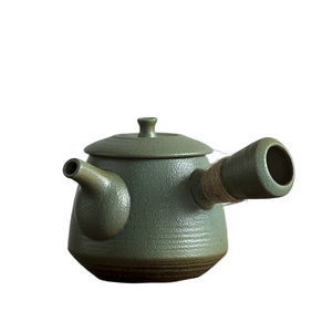 Green ceramic kyusu teapots kettles vintage chinese kung fu tea pot drinkware acacuss