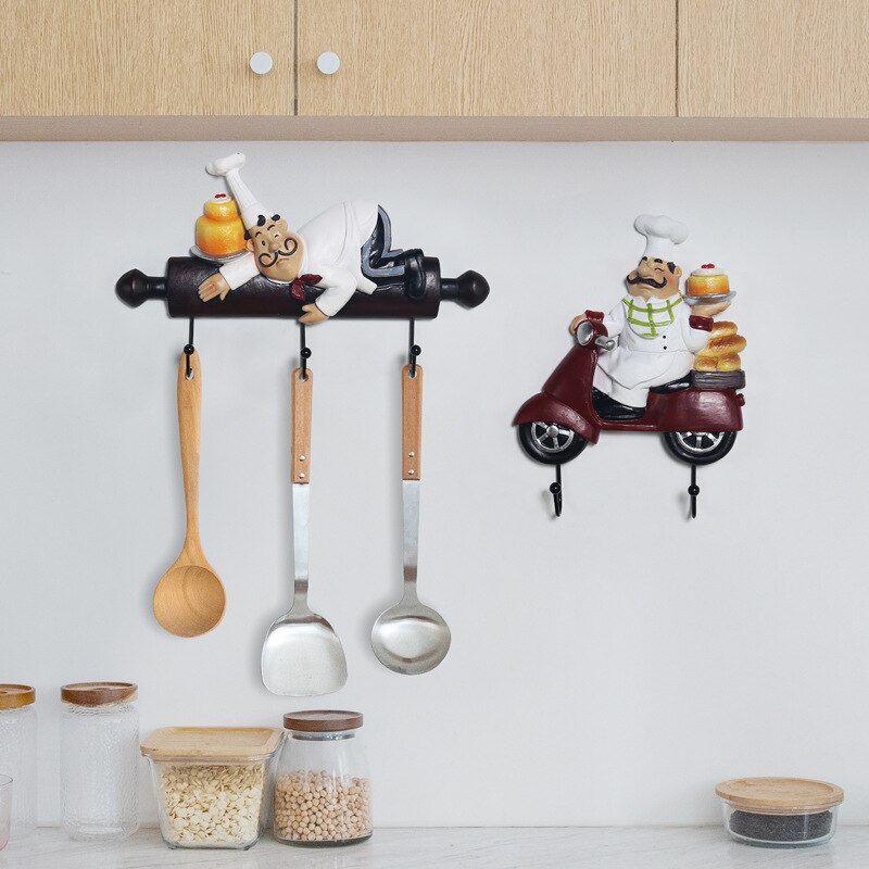 Statuen Home Wohnzimmer Dekoration Kawaii Zimmer Harz Hook Up Skulpturen Figuren für Innen Chef Ornamente Home Decor Craft