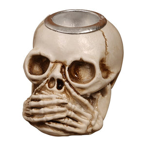 Halloween Candle Holder Skull Resin Ornament Ghost Festival Desktop Porch Decoration Gift Home Decor acacuss