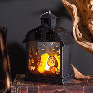 Halloween Candle LED Lamp Terror Pumpkin Witch Skull Lantern For Halloween Home Party Decoration Prop acacuss