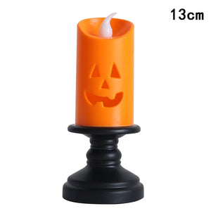 Halloween Candle Light LED Colorful Candlestick Table Top Decoration Pumpkin Party Happy Halloween Party Decor For Home 2024 acacuss