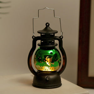 Halloween Decoration LED Electronic Candle Light Retro Pumpkin Witch Night Light LED Lantern Lamp Haloween Party Decor Supplies acacuss