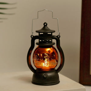 Halloween Decoration LED Electronic Candle Light Retro Pumpkin Witch Night Light LED Lantern Lamp Haloween Party Decor Supplies acacuss