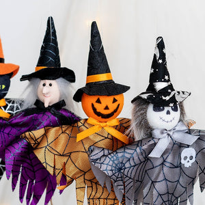 Halloween Decoration Pumpkin Ghost Witch Black Cat Pendant Bar Haunted House Hanging Oranment Happy Halloween Day Ghost Festival acacuss