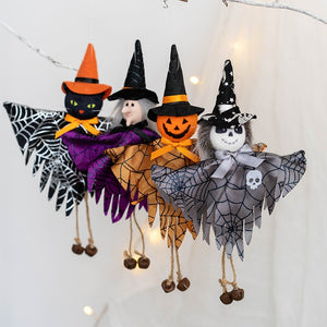 Halloween Decoration Pumpkin Ghost Witch Black Cat Pendant Bar Haunted House Hanging Oranment Happy Halloween Day Ghost Festival acacuss