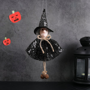 Halloween Decoration Sequins Witch Hangers Ghost House Wall Decoration Scene Layout Hanging Decoration acacuss