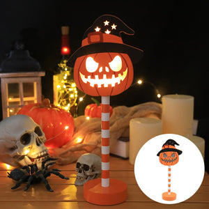 Halloween Decorative Lights Pumpkin Skulls Led Lighted Christmas Decoration Santa Stop Here Sign Lights Board Holiday Party Yard acacuss