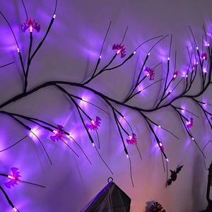Halloween Decorative Vine Light LED Simulated Tree Light Spider Bat Branch Light Ghost Festival Atmosphere Decoration Light acacuss