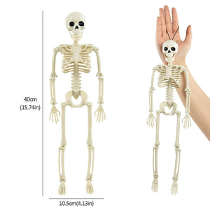 Halloween Fake Human Skull Bones Movable Decorations for Home Bar Haunted House Horror Props Ornament Toys Halloween Decoration acacuss
