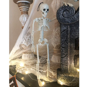 Halloween Fake Human Skull Bones Movable Decorations for Home Bar Haunted House Horror Props Ornament Toys Halloween Decoration acacuss