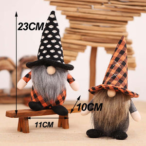 Halloween Gnome Plush Halloween Decoration for Home Handmade Faceless Dolls Gnome Ornaments Cute Elf Scandinavian Tomte Gnomes acacuss