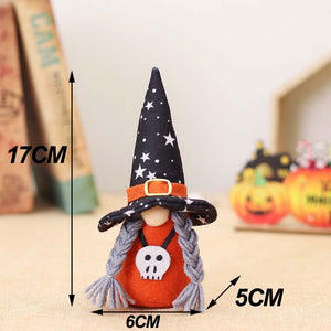 Halloween Gnome Plush Halloween Decoration for Home Handmade Faceless Dolls Gnome Ornaments Cute Elf Scandinavian Tomte Gnomes acacuss