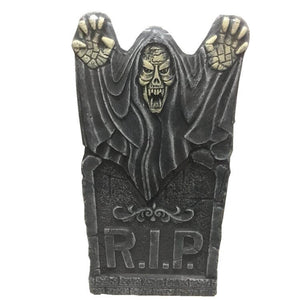Halloween Graveyard Tombstone Decorations Realistic and Reusable Spooky Haunted House Yard Outdoor Decorations and Accessories acacuss