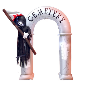Halloween Home Outdoor Inflatable Decoration Witch Ghost Pumpkin Party Cosplay Prop Holiday Blow Up Yard Garden Decor With LED acacuss