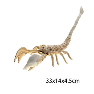 Halloween Horror Bats Skeleton Mouse Scorpion Lizard Bonez Skeleton Model Festival Decor Party Creepy Halloween Party Decoration acacuss