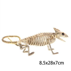 Halloween Horror Bats Skeleton Mouse Scorpion Lizard Bonez Skeleton Model Festival Decor Party Creepy Halloween Party Decoration acacuss