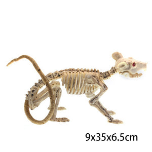 Halloween Horror Bats Skeleton Mouse Scorpion Lizard Bonez Skeleton Model Festival Decor Party Creepy Halloween Party Decoration acacuss