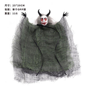 2023 Halloween Horror Mask Ghost Pendants Fright Demon Devil Doll Pendants Ghost Festival Happy Halloween Party Decor For Home acacuss
