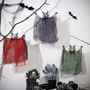 2023 Halloween Horror Mask Ghost Pendants Fright Demon Devil Doll Pendants Ghost Festival Happy Halloween Party Decor For Home acacuss