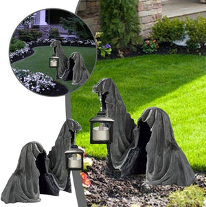 Halloween Lantern Hell Death Resin Decorations acacuss