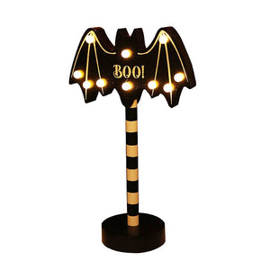Halloween Party Decors Wood Sign Pumpkin Ghost Bat Night Lamp Halloween Ghost Festival Party Decorations for Home 2023 Christmas acacuss