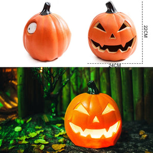 Halloween Pumpkin Led Light Lamp Creative Lantern Decoration Flashing Light Gypsophila Ghost Festival Dress Up Glowing acacuss