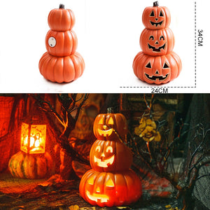 Halloween Pumpkin Led Light Lamp Creative Lantern Decoration Flashing Light Gypsophila Ghost Festival Dress Up Glowing acacuss