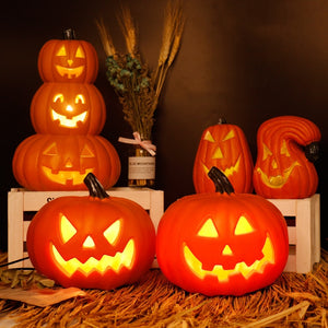 Halloween Pumpkin Led Light Lamp Creative Lantern Decoration Flashing Light Gypsophila Ghost Festival Dress Up Glowing acacuss