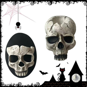 Halloween Skeleton Candle Holder Home Skeleton Candlestick Holder Resin Wall Hanging Ornament Desktop Pendant Living Room Decor acacuss