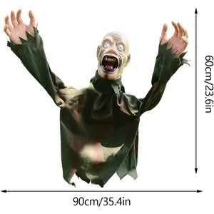 Halloween Swing Ghost Sound Control Decoration Ground Plug-in Ghost Horror Props Halloween Outdoor Garden Haunted House Decor acacuss
