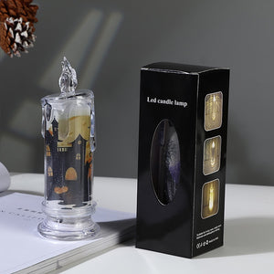 Halloween Tears LED Candle Lamp Ghost Festival Party DIY Pumpkin Bat Witch Happy Halloween Day Decor For Ghost House 20223 acacuss