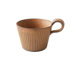 Handmade Ceramic Coffee Mug Retro Style Pottery Cups 320ml Milk Oat Breakfast Cup Heat Resistant Creative Gift for Friends acacuss