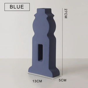 Unique Handmade Nordic Colorful vase for Bookshelf Home Decor or housewarming new home gift - ACACUSS