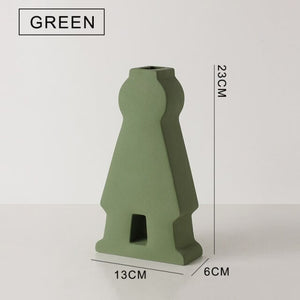 Unique Handmade Nordic Colorful vase for Bookshelf Home Decor or housewarming new home gift - ACACUSS